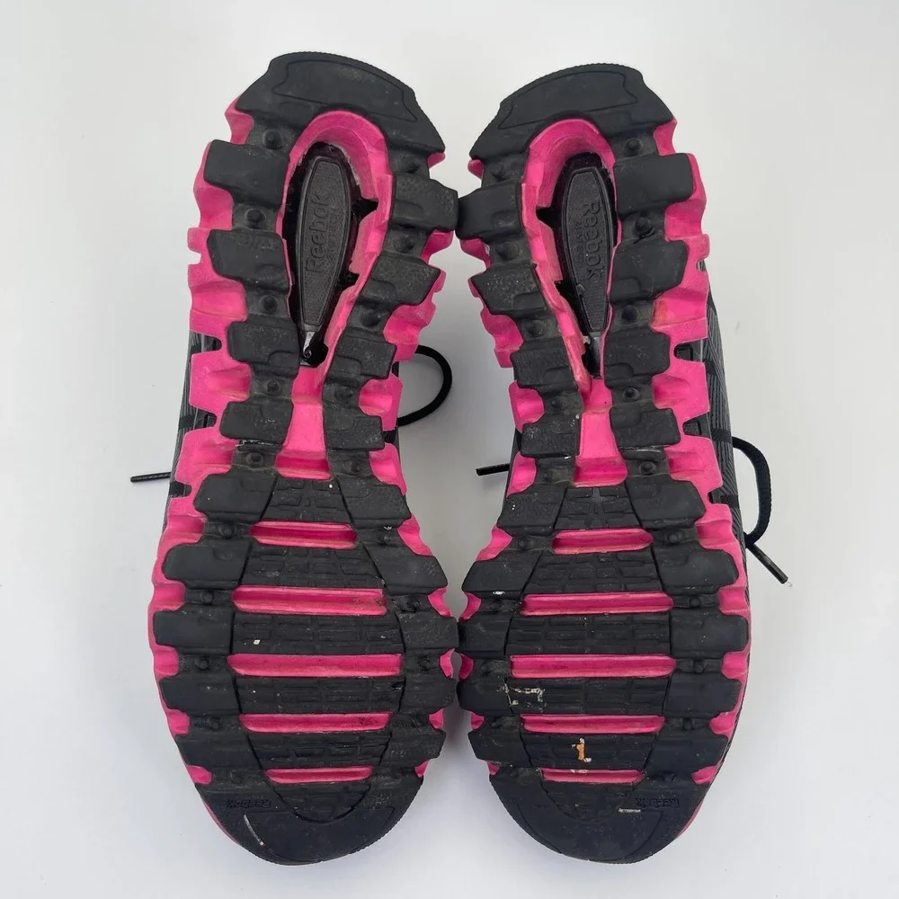 Reebok ZigWild Trail 6 Running Shoes Women's Size 9 Black Pink Zig-Zag Sole